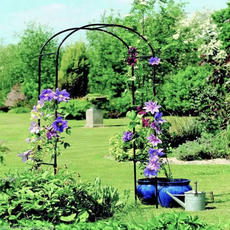 Kingfisher Garden Arch Metal Tubular Rose Climbing Plant Archway 2.4m WARCH 8 Kingfisher Garden Arch Metal Tubular Rose Climbing Plant Archway 2.4m WARCH - Image 6