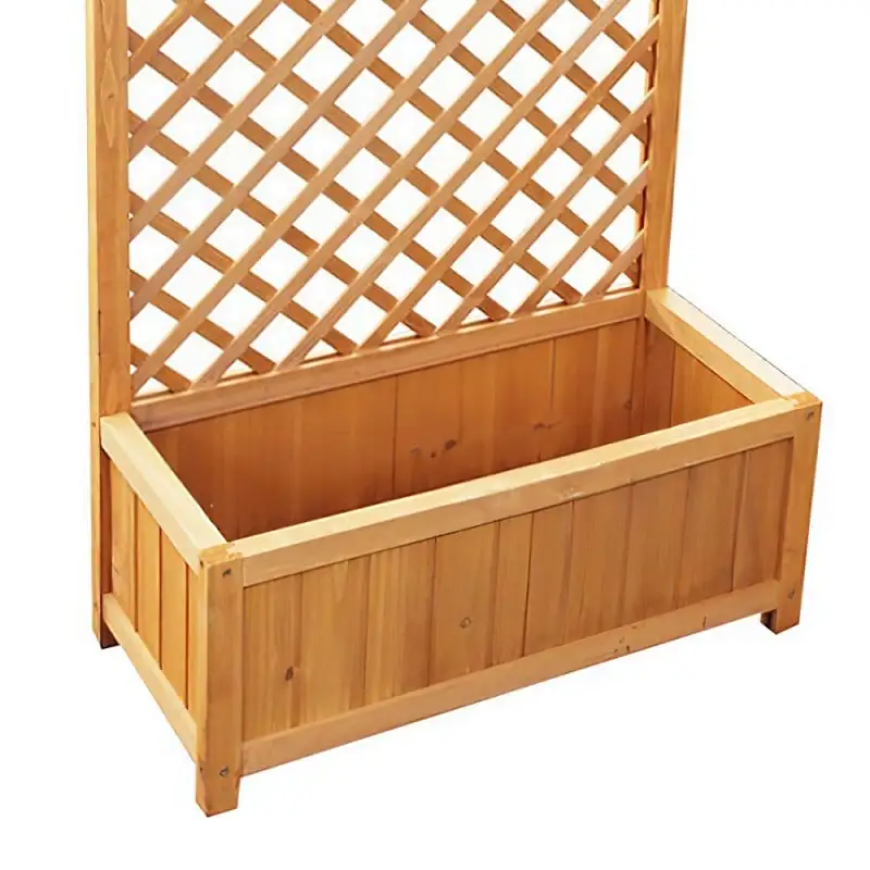 Kingfisher Garden Kingfisher Square Garden Wood Planter Wooden Trellis Backed 1m Tall PLANTER3 8 Kingfisher Garden Kingfisher Square Garden Wood Planter Wooden Trellis Backed 1m Tall PLANTER3 - Image 6