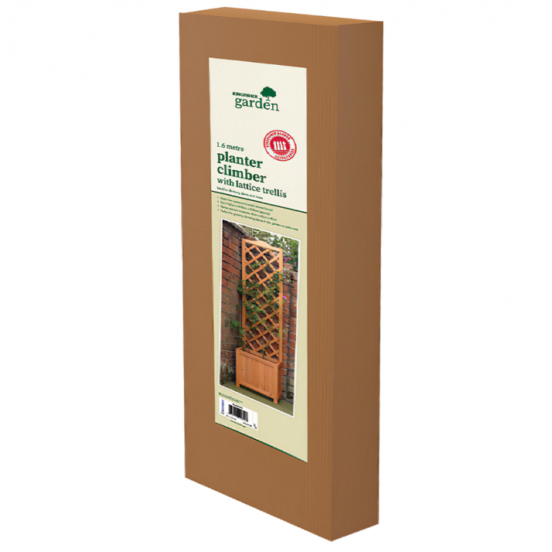 Kingfisher Garden Kingfisher Square Garden Wood Planter Wooden Trellis Backed 1.6m Tall PLANTER1 12 Kingfisher Garden Kingfisher Square Garden Wood Planter Wooden Trellis Backed 1.6m Tall PLANTER1 - Image 10
