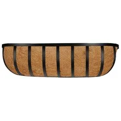 Kingfisher Garden Kingfisher Wall Trough Flower Planter Wrough Iron Coco Liner 24 Inch WG24T -CLEANING PRODUCTS Shop kingfisher trough iron metal wall mounting flower planter 24 inch wg24t 1 800x800 1