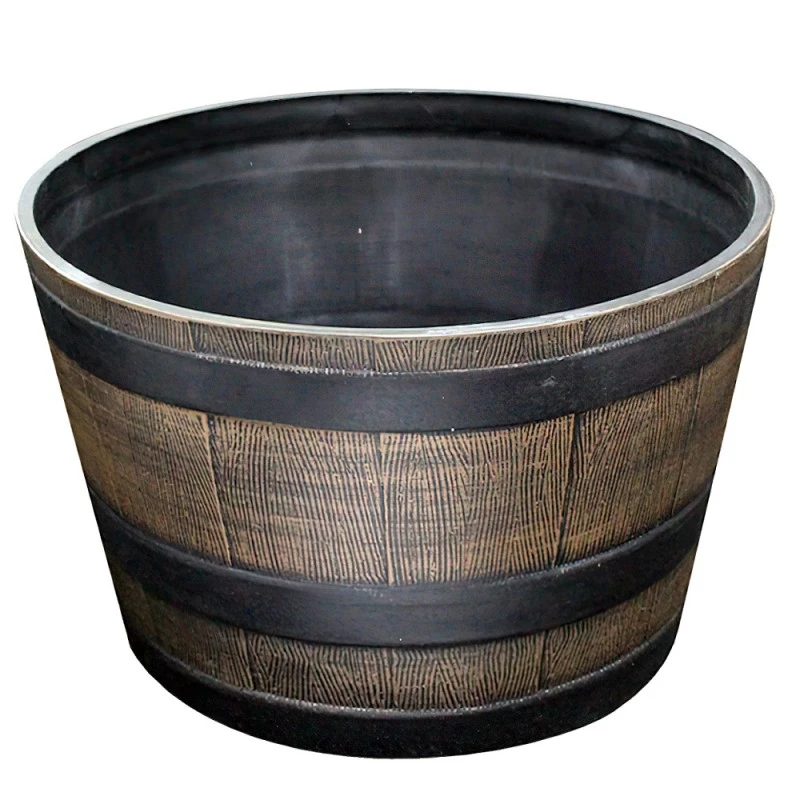 Kingfisher Garden Kingfisher Wooden Effect Plant Barrel Plastic Planter Large 25 Inch PPOTB2 3 Kingfisher Garden Kingfisher Wooden Effect Plant Barrel Plastic Planter Large 25 Inch PPOTB2