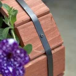 Kingfisher Garden Kingfisher Wooden Decorative Twin Barrel Plant Flower Planter Trellis PLANTER6 -CLEANING PRODUCTS Shop kingfisher wooden twin barrel planter trellis backed ornamental wood decorative planter6 closeup 800x800 1