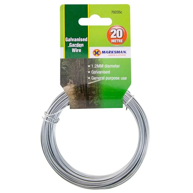 Marksman Garden Wire Galvanised Multi Purpose 1.2mm 20m 70235C 3 Marksman Garden Wire Galvanised Multi Purpose 1.2mm 20m 70235C