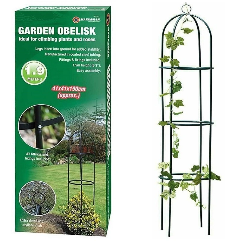 Marksman Metal Garden Obelisk Rose Or Climbing Plant Support Frame 1.9m 70348c 3 Marksman Metal Garden Obelisk Rose Or Climbing Plant Support Frame 1.9m 70348c