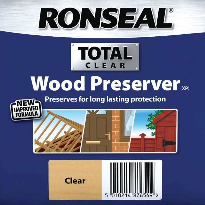Ronseal Total Clear Wood Preserver Rot Fungi Woodworm 5 Litre 37658 4 Ronseal Total Clear Wood Preserver Rot Fungi Woodworm 5 Litre 37658 - Image 2