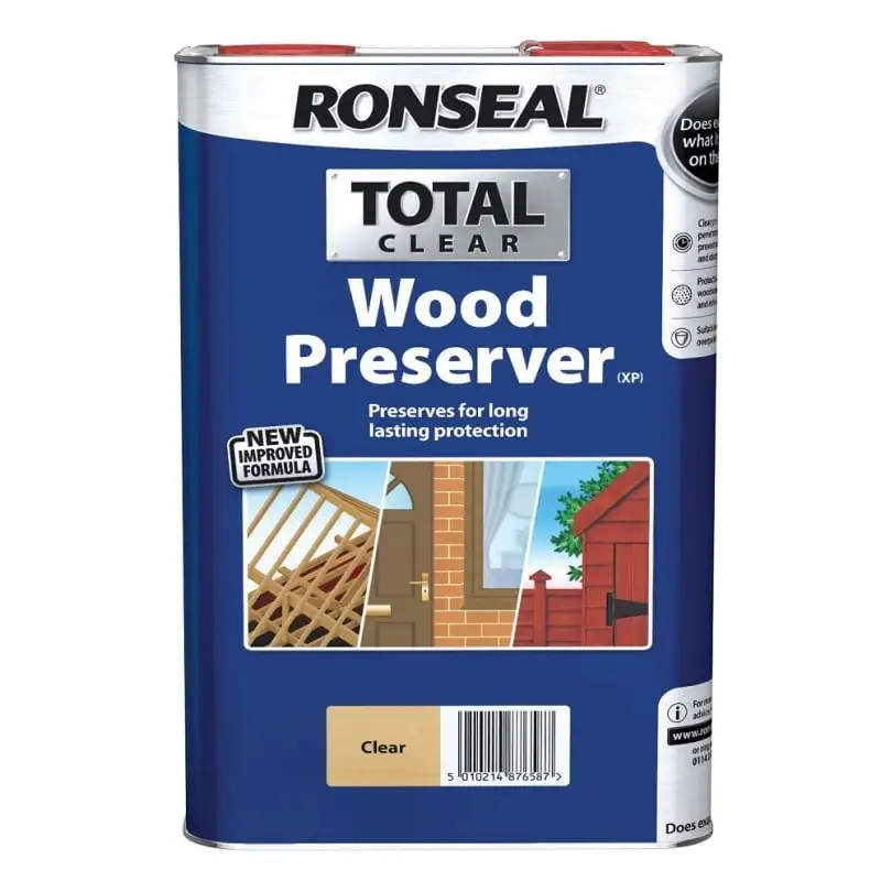 Ronseal Total Clear Wood Preserver Rot Fungi Woodworm 5 Litre 37658 3 Ronseal Total Clear Wood Preserver Rot Fungi Woodworm 5 Litre 37658