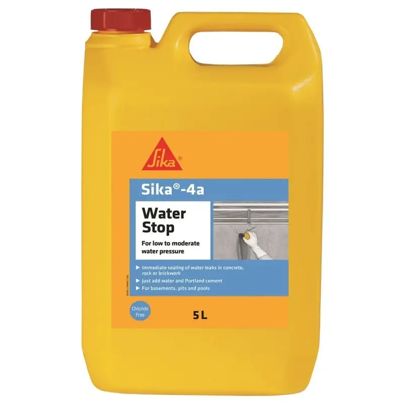 Sika 4a WaterStop Cement Admixture 5 Litre SK4A5 3 Sika 4a WaterStop Cement Admixture 5 Litre SK4A5