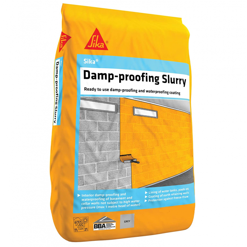 Sika Damp Proof Slurry DPM 25kg SKDPSLUR25 3 Sika Damp Proof Slurry DPM 25kg SKDPSLUR25