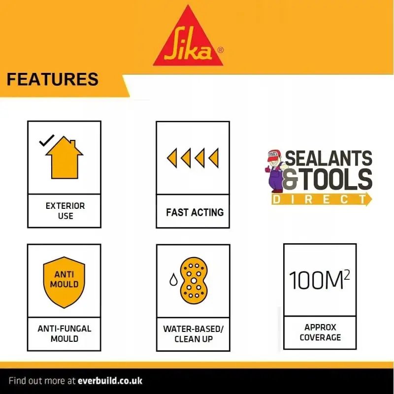 Sika Mould Buster Concentrate Kills Moss Algae Mould 5 Litre SKMBUST5 9 Sika Mould Buster Concentrate Kills Moss Algae Mould 5 Litre SKMBUST5 - Image 8