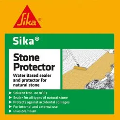 Sika Natural Stone Protector Sealer 5 Litre Box Of 4 -CLEANING PRODUCTS Shop sika natural stone protector sealer 5 litres skstone5 information 800x800 1