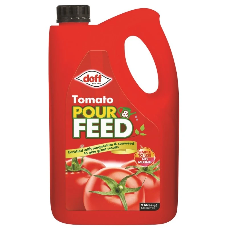 Doff Tomato Ready Mixed Liquid Pour And Feed Plant Food 3 Litre F-JS-C00-DOF-03 3 Doff Tomato Ready Mixed Liquid Pour And Feed Plant Food 3 Litre F-JS-C00-DOF-03