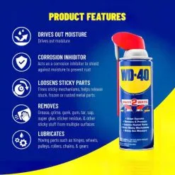 WD-40 WD40 Multi Use Maintenance Spray Smart Straw 300ml Box Of 12 24 WD-40 WD40 Multi Use Maintenance Spray Smart Straw 300ml Box Of 12 -CLEANING PRODUCTS Shop wd40 features multi purpose maintenance lubricant 800x800 2