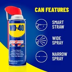 WD-40 WD40 Multi Use Maintenance Spray Smart Straw 300ml Box Of 12 23 WD-40 WD40 Multi Use Maintenance Spray Smart Straw 300ml Box Of 12 -CLEANING PRODUCTS Shop wd40 features multi purpose maintenance lubricant can features 800x800 2